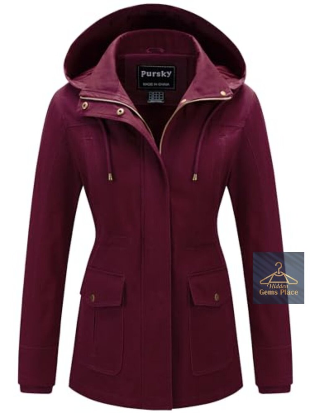 Women's Cotton Anorak Jacket Lightweight Casual Military Safari Utility Coat